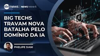 Big techs travam nova batalha global pelo domínio da IA | #NewsManhã