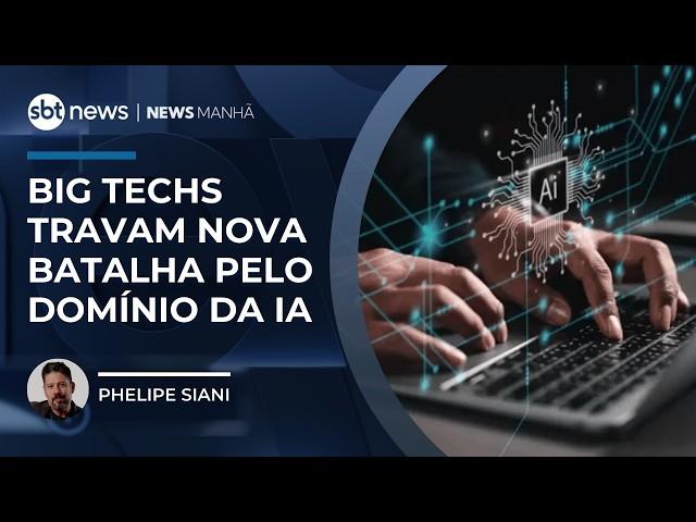 Big techs travam nova batalha global pelo domínio da IA | #NewsManhã
