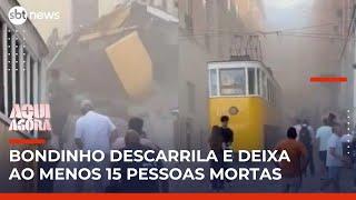 Descarrilamento do Elevador da Glória deixa ao menos 15 mortos em Lisboa | #AquiAgora