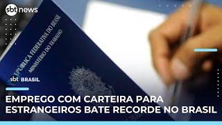 Contratações de estrangeiros com carteira assinada aumentam 50% em 2024 | #SBTBrasil