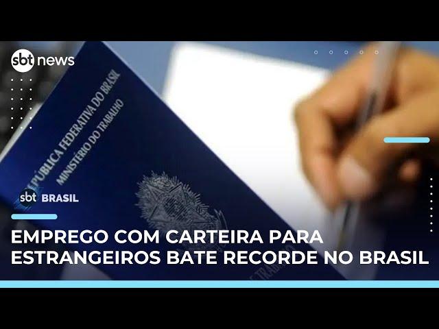 Contratações de estrangeiros com carteira assinada aumentam 50% em 2024 | #SBTBrasil