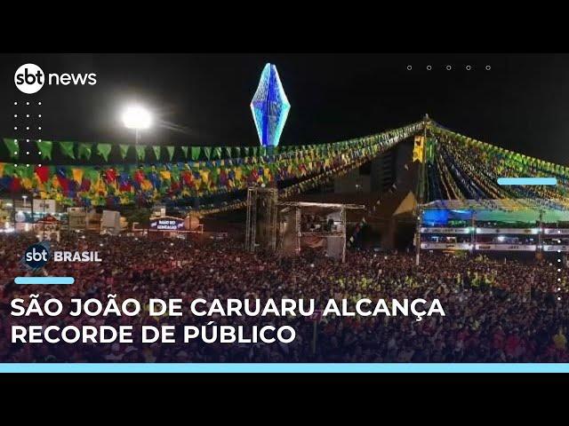 São João de Caruaru atrai multidões e quebra recorde de público | #SBTBrasil 