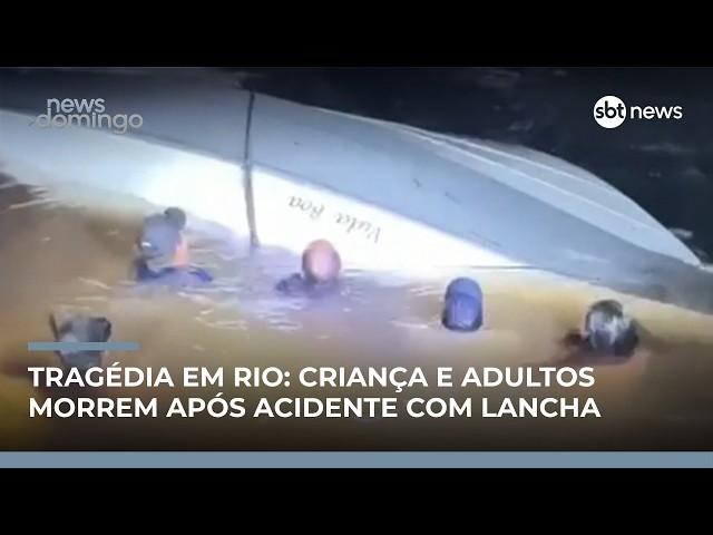Colisão de lancha contra píer deixa seis mortos na divisa entre SP e MG | #NewsDomingo