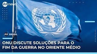Conselho de Segurança da ONU debate fim do conflito entre Irã e Israel | #SBTBrasil 