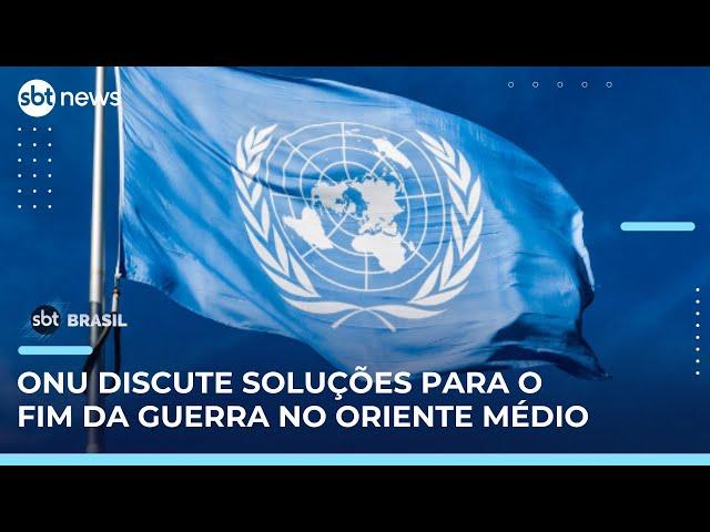 Conselho de Segurança da ONU debate fim do conflito entre Irã e Israel | #SBTBrasil 
