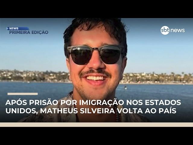 Brasileiro detido pelo ICE retorna ao Brasil após mais de dois meses nos EUA | #NewsPrimeiraEdição