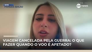 Guerra no Oriente Médio frustra viagem de brasileira que iria para Dubai | #NewsPrimeiraEdição