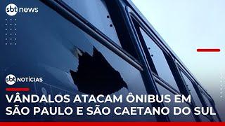 Grande São Paulo tem ao menos 750 ônibus atacados desde junho | #SBTNoticias