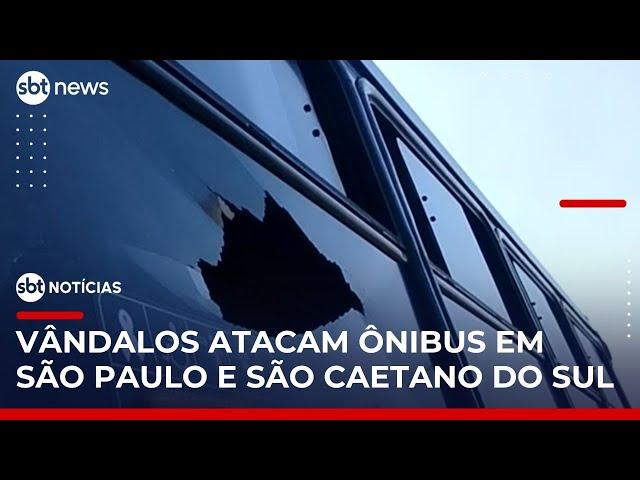 Grande São Paulo tem ao menos 750 ônibus atacados desde junho | #SBTNoticias
