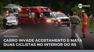 Acidente com ciclistas termina com duas mortes e um ferido grave em rodovia gaúcha | #NewsSábado
