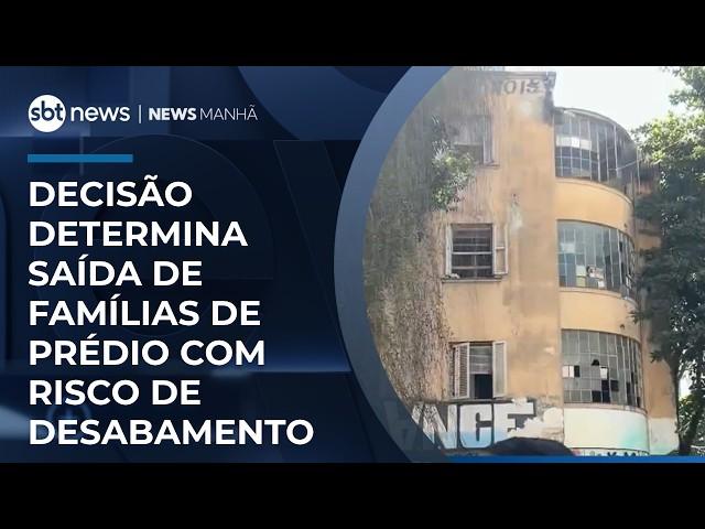 Decisão determina saída de famílias de prédio com risco de desabamento | #NewsManhã