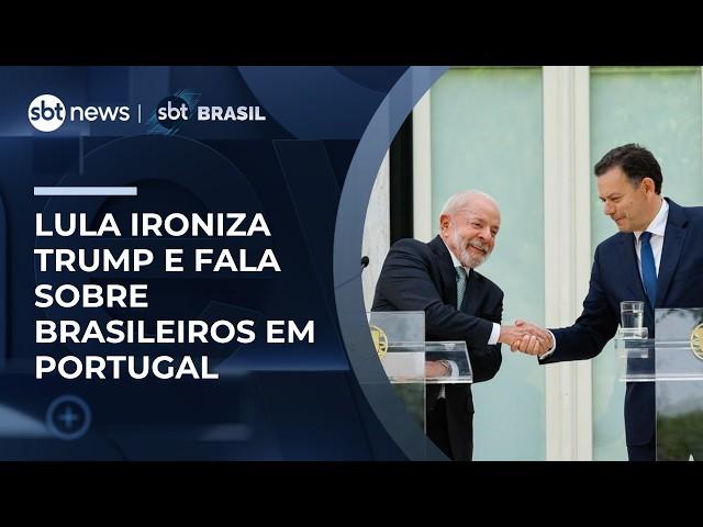 Em Portugal, Lula destaca mão de obra brasileira no país e ironiza Trump