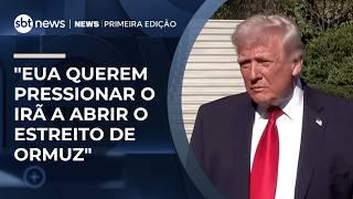 "EUA querem pressionar o Irã a abrir o Estreito de Ormuz", diz especialista | #NewsPrimeiraEdição