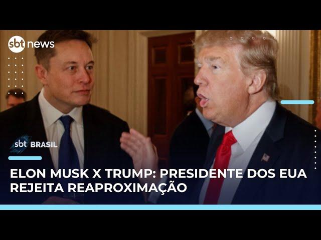 Casa Branca tenta propor diálogo entre Musk e Trump, mas presidente nega | SBT Brasil (06/06/25)