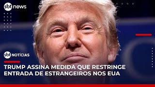 Trump suspende vistos para novos estudantes estrangeiros de Harvard | #SBTNotícias (05/06/25)