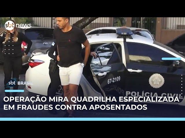 Quadrilha que desviou R$ 4 milhões de aposentadorias é alvo de operação no Rio | #SBTBrasil 