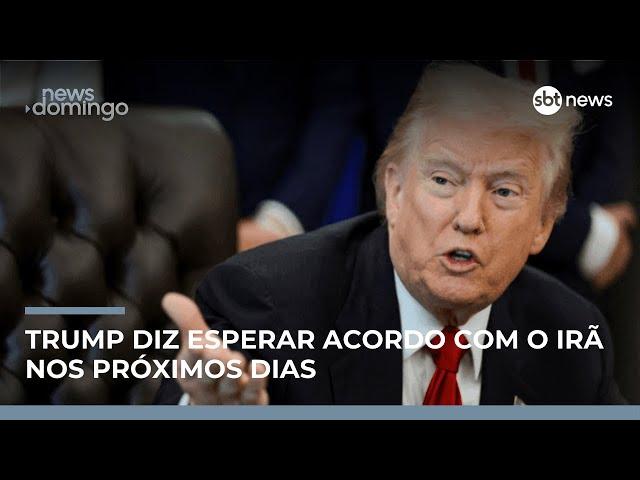 Trump fala em acordo com o Irã enquanto tensão militar aumenta no Oriente Médio | #NewsDomingo