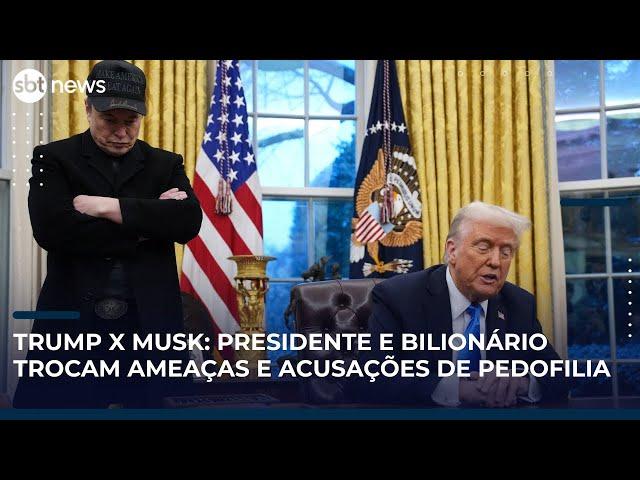 Troca de ameaças e acusação de pedofilia: Entenda a briga entre Trump e Musk | SBT News