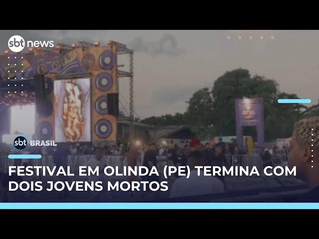 Dois jovens morrem baleados durante festival em Olinda (PE) | SBT Brasil (11/05/25)