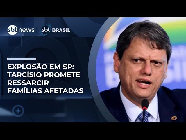 Explosão em SP: Sabesp diz que obra atingiu rede de gás; Tarcísio promete ressarcimento