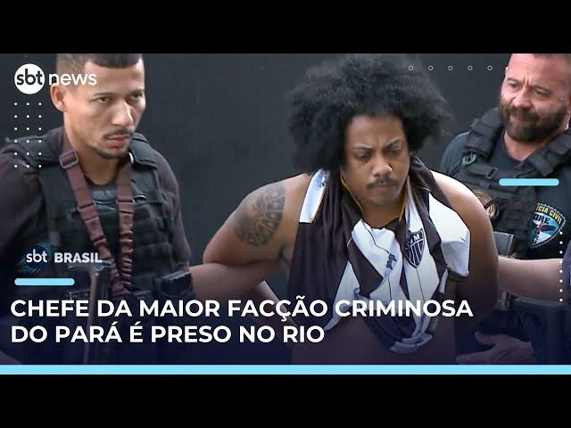Confronto entre policiais e criminosos termina com líder de facção preso no RJ | #SBTBrasil 