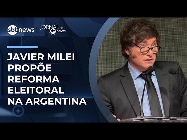 Fim das primárias e mudanças nos financiamentos: Milei quer fazer reforma eleitoral | #JornaldoSBTNews