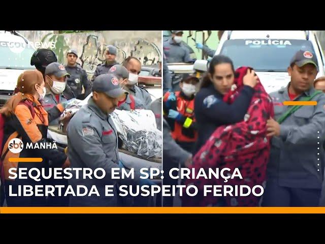 SP: Criança de 4 anos é liberada após ser feita refém; suspeito foi ferido | #SBTManhã