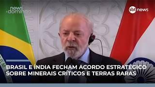 Brasil e Índia fecham acordo sobre minerais críticos e terras; especialista analisa | #NewsDomingo
