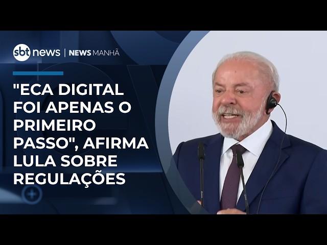 "Vamos trabalhar na regulação do que for digital", afirma Lula em cúpula Brasil-Espanha | #NewsManhã