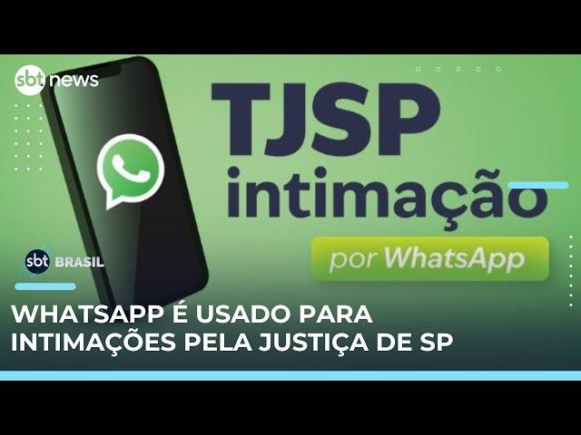 Tribunal de Justiça de SP começa a usar WhatsApp para intimações | #SBTBrasil 