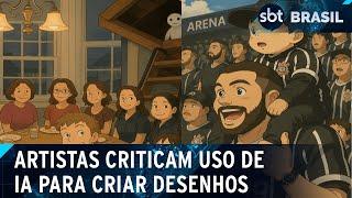Ghibli: Artistas criticam uso de IA para criação de ilustrações | SBT Brasil (02/04/25)