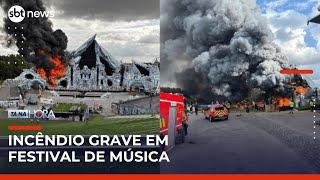 Palco principal do Tomorrowland 2025 pega fogo dias antes da abertura do festival | #TanaHora
