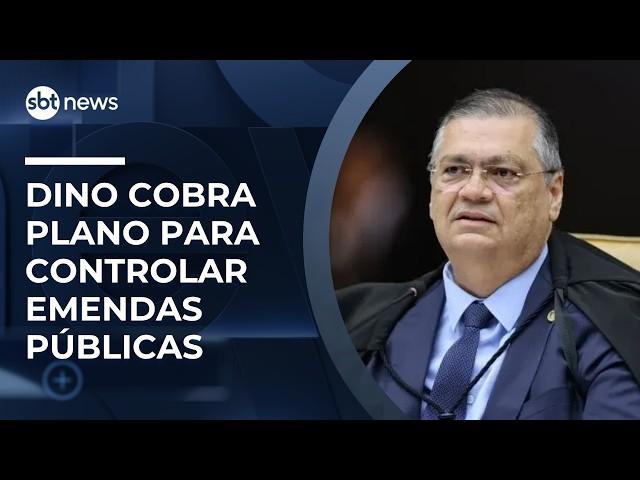Flávio Dino cobra plano da AGU para controle de emendas parlamentares | #SBTNews