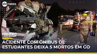 Acidente com ônibus de estudantes da UFPA deixa 5 mortos em GO | #PrimeiroImpacto