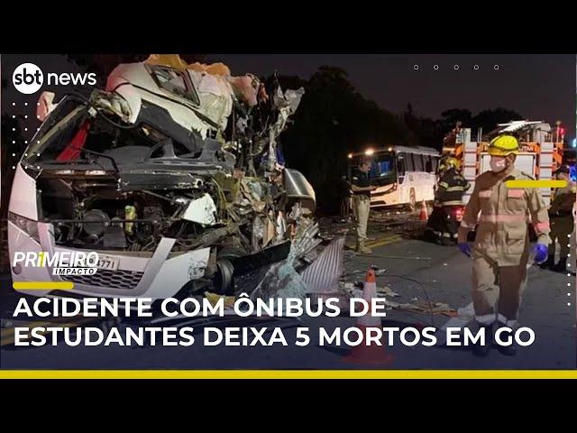 Acidente com ônibus de estudantes da UFPA deixa 5 mortos em GO | #PrimeiroImpacto