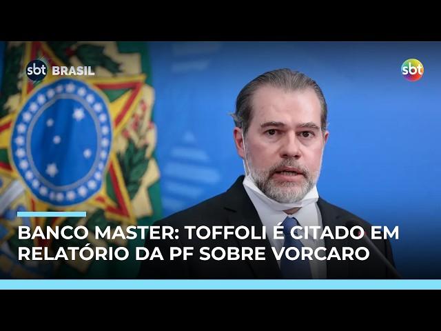 Banco Master: Relatório da PF aponta que Toffoli foi citado em mensagens de Vorcaro 
