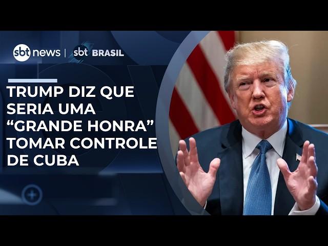 Trump diz que Cuba é uma “nação falida” e que seria uma “grande honra” controlar o país 
