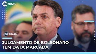 Julgamento do ex-presidente Jair Bolsonaro começa em 2 de setembro em Brasília | #SBTBrasil 