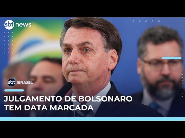 Julgamento do ex-presidente Jair Bolsonaro começa em 2 de setembro em Brasília | #SBTBrasil 