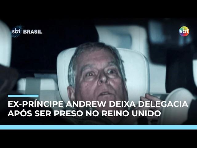 Caso Epstein: Ex-príncipe Andrew deixa delegacia após ser preso no Reino Unido