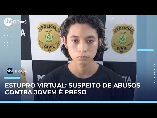 Policiais prendem homem acusado de estupro virtual no Amazonas | SBT Brasil (06/06/25)
