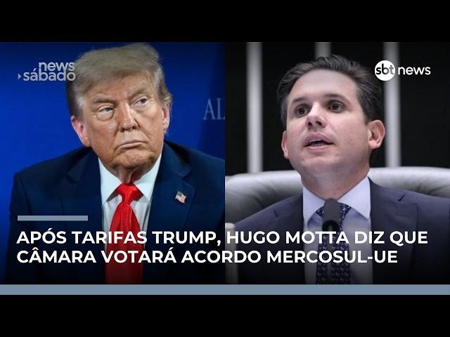 Trump aumenta tarifa global para 15% e Hugo Motta reage | #NewsSábado