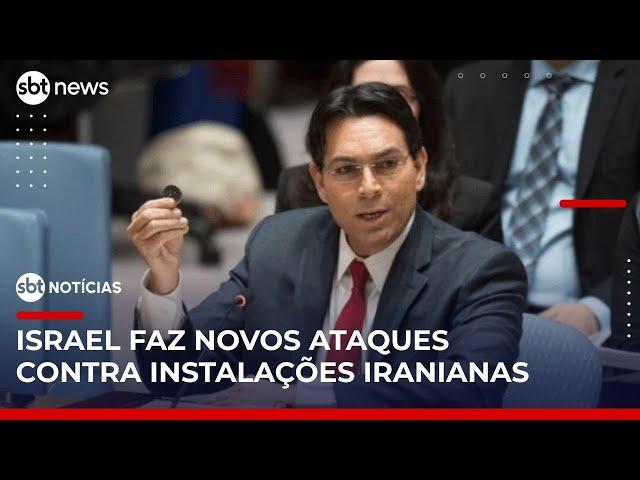 Embaixador de Israel na ONU elogia apoio dos EUA no conflito com Irã | #SBTNotícias
