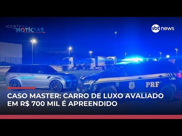 PRF apreende carro de luxo de R$ 700 mil que pertencia a "Sicário" de Vorcaro | #CentraldeNotícias