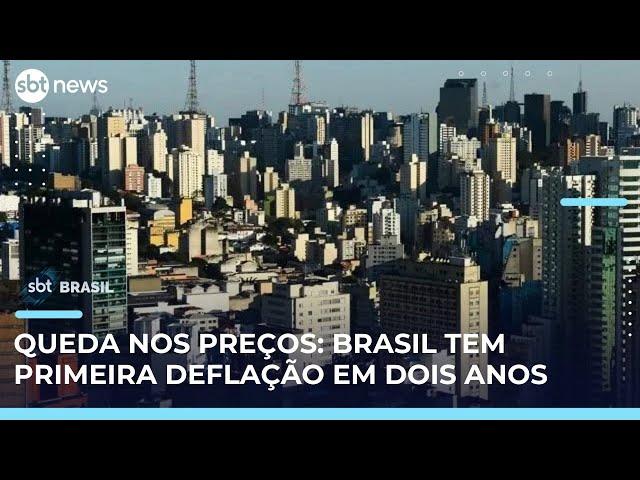 Brasil registra primeira deflação em dois anos com queda nos preços de alimentos | #SBTBrasil