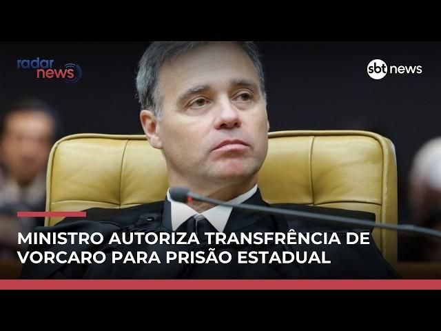 A pedido da PF, ministro Mendonça autoriza transferência de Vorcaro a prisão estadual  | #RadarNews