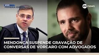 André Mendonça suspende gravação de conversas de Daniel Vorcaro com advogados | #NewsPrimeiraEdição
