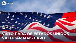 Nova lei de Trump deve deixar visto para os EUA R$ 1,4 mil mais caro | #SBTNoticias