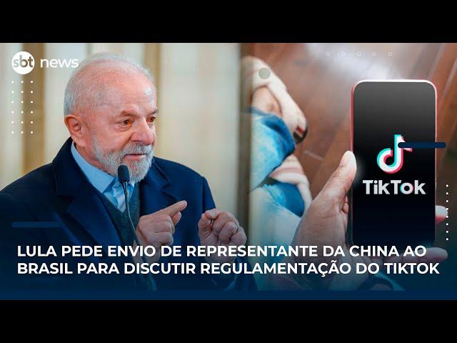 Lula pede envio de representante da China ao Brasil para discutir regulamentação do TikTok 
