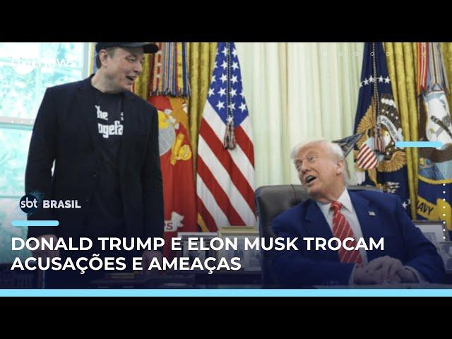 Fim da relação? Trump e Musk trocam farpas nos Estados Unidos  | SBT Brasil (05/06/25)